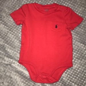 Ralph Lauren - Red Onesie - Size 12 Months